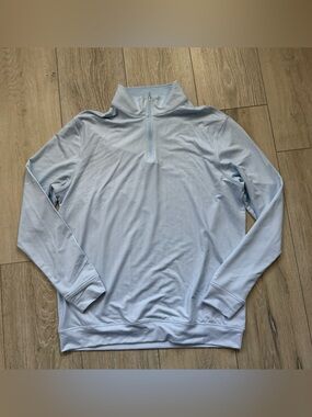 Kenneth Cole Golf Light Blue Quarter-Zip Pullover size M